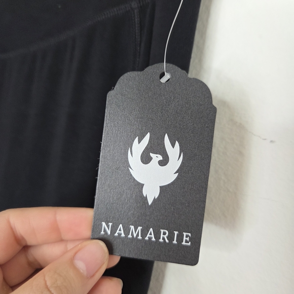 NAMARIE Sylvende Hemp yarn Classic High-Waist Black Non-Toxic Leggings M NWT - Picture 5 of 8